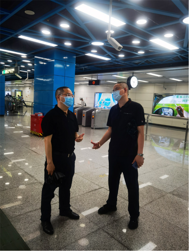 公司党委书记、执行董事朱军到广州地铁项目开展调研